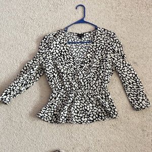 Who What Wear Peplum Top